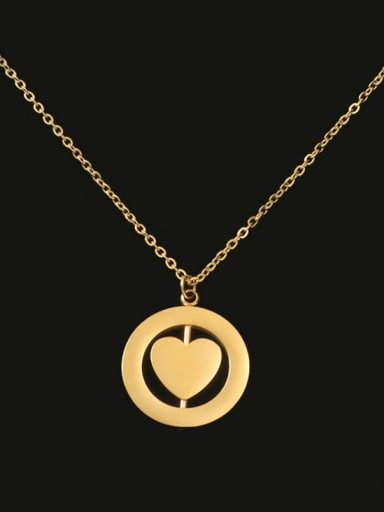 golden Stainless steel Geometric Minimalist Necklace