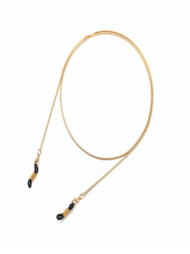 Gold Black Stainless steel Minimalist  Snake bone chain anti-skid chain Sunglass Chains