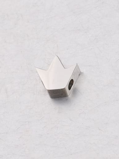 Stainless steel crown beads