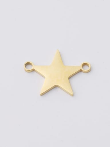golden Stainless steel Star Minimalist Connectors