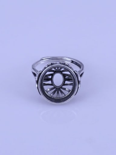 custom 925 Sterling Silver Ball Ring Setting Stone size: 12.5*13.5mm