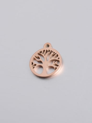 Rose Gold Stainless steel Tree Minimalist Pendant