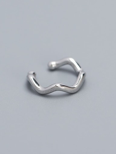 925 Sterling Silver Cubic Zirconia Geometric Minimalist Single Earring(Only One)