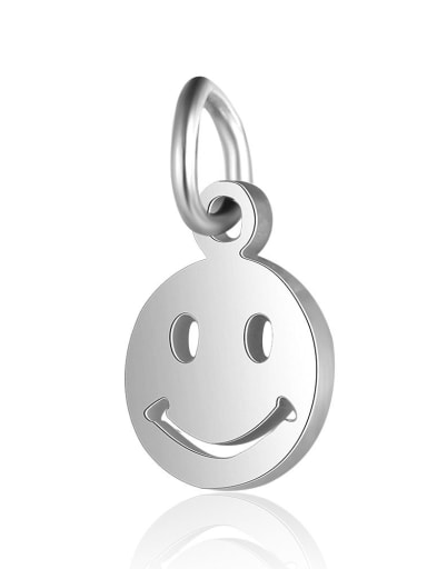 Stainless steel Face Charm Height : 7 mm , Width: 15.5 mm