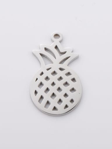 Steel color Stainless steel  Hollow pineapple pendant