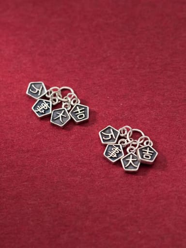 925 Sterling Silver Geometric Vintage Charms