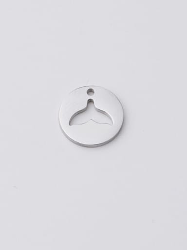 Stainless steel  fish tail medallion pendant