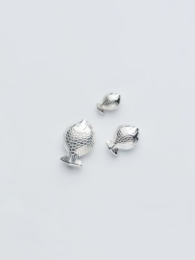 925 Silver Small Fish Spacer Beads