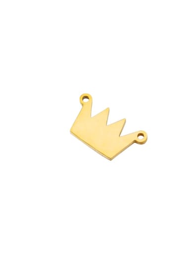 golden Stainless steel Crown Minimalist Connectors