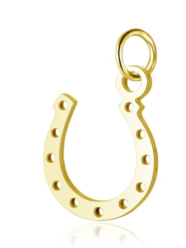 Stainless steel Horseshoe Charm Height : 10 mm , Width: 17 mm