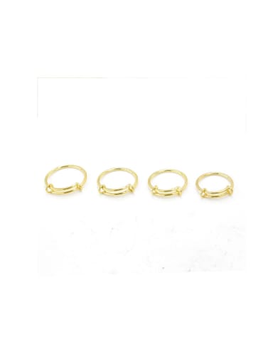 Stainless steel Gold Round Minimalist Band Ring