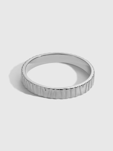 925 Sterling Silver Geometric Dainty Band Ring