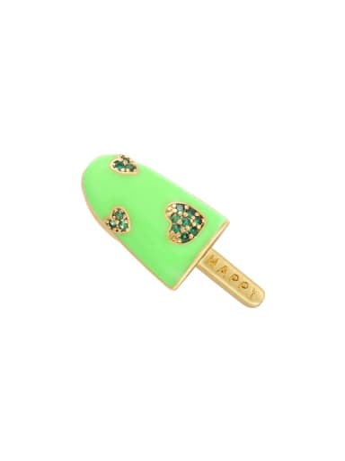 Micro-inlaid popsicle color drip oil ice cream ice cream love pendant