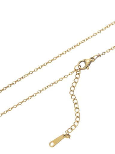Gold   Long Tail Card Stainless steel Minimalist Cable Chain