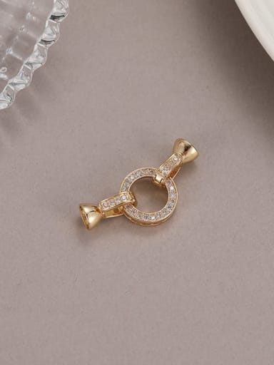 Brass Cubic Zirconia Minimalist Heart  DIY Pendant