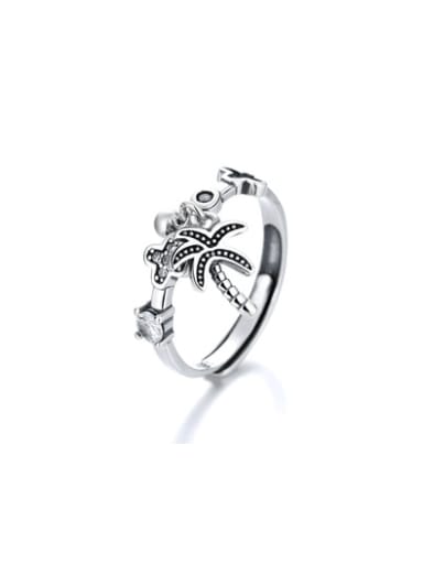 925 Sterling Silver Dragonfly Vintage Band Ring