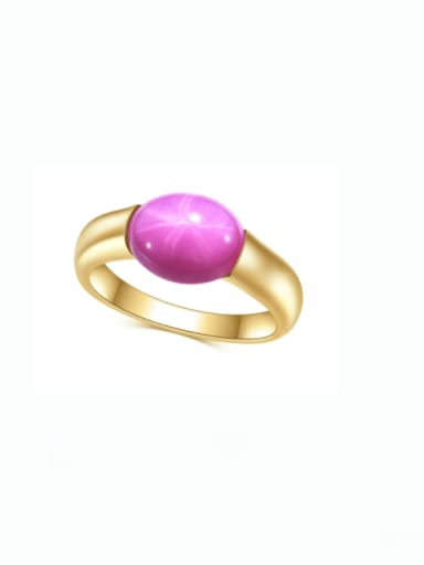 Starlight Hongbao ring 925 Sterling Silver Natural Gemstone Geometric Luxury Band Ring