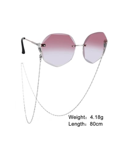 Natural color Stainless steel Minimalist Chain Sunglass Chains