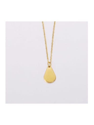 Stainless steel Water droplets Minimalist Necklace