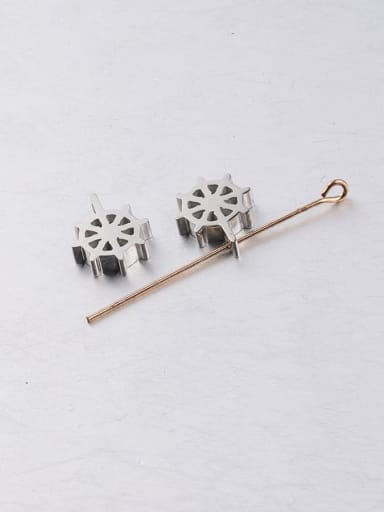 Stainless steel rudder small hole beads loose beads perforated beads accessories