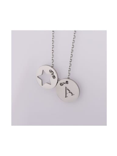 Stainless steel Letter Trend Initials Necklace