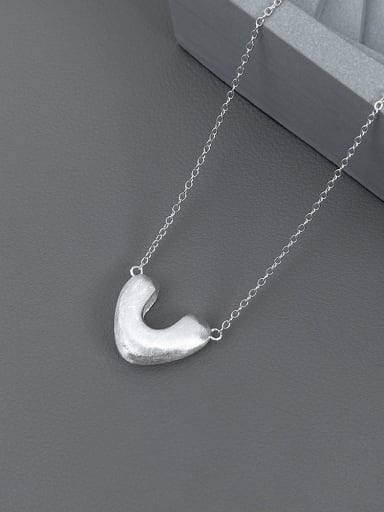 925 Sterling Silver Heart Minimalist Necklace