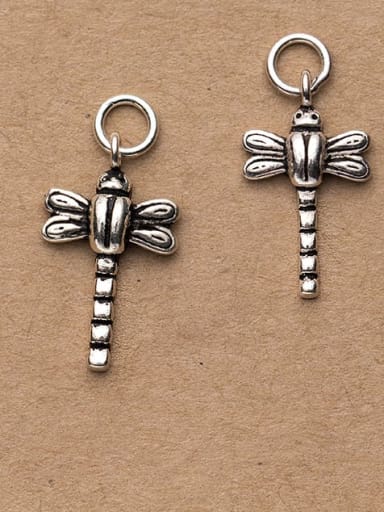 custom 925 Sterling Silver Dragonfly Charm Height : 21 mm , Width: 12 mm