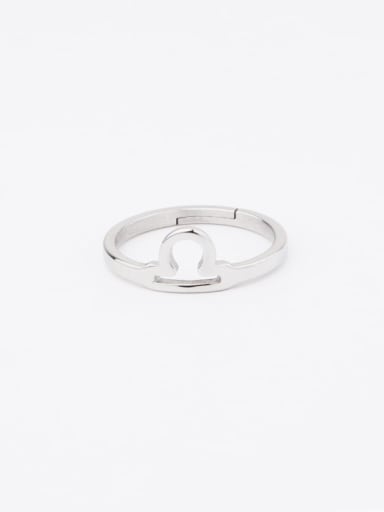 Stainless steel creative simple constellation open ring