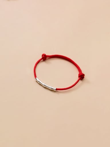 925 Sterling Silver Weave Minimalist Adjustable Bracelet