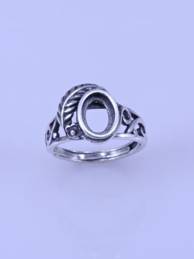 925 Sterling Silver Oval Ring Setting Stone size: 6*8mm