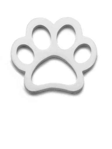 Stainless steel paw Charm Height : 11* mm , Width: 12 mm
