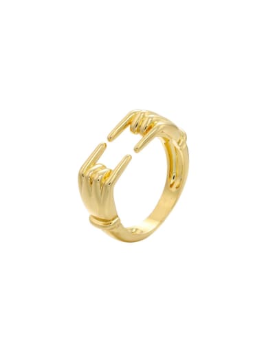 Brass finger shape Trend Band Ring