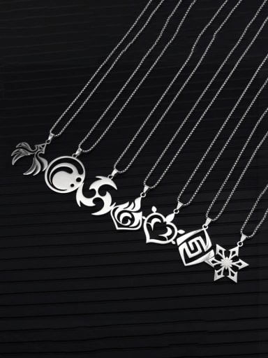 custom Titanium Steel Icon Minimalist Necklace