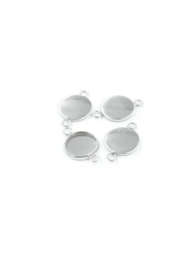 Stainless steel round double ear pendant /jewelry accessories