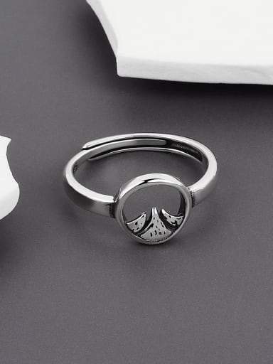 men 925 Sterling Silver Geometric Minimalist Couple Ring