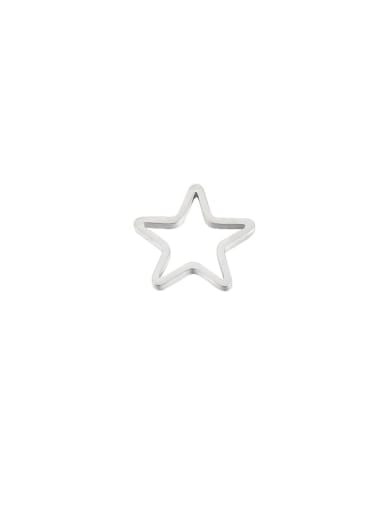 Stainless steel geometric star jewelry accessories/hollow five-pointed star pendant
