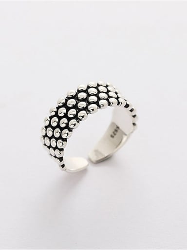 925 Sterling Silver Geometric Trend Statement Ring
