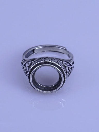 925 Sterling Silver Round Ring Setting Stone size: 11*11mm