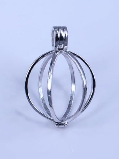 925 Sterling Silver Ball Pendant Setting Stone size: 20*20mm