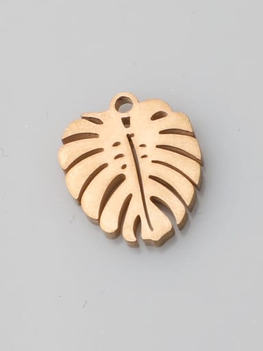 Rose Gold Stainless steel Leaf Minimalist Pendant