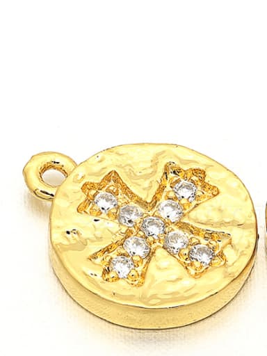 golden Bronze micro-set spacer pendant