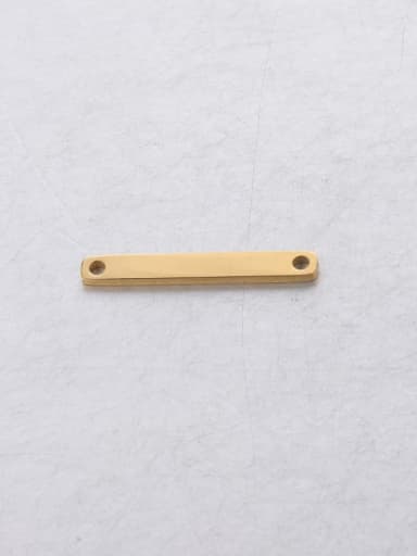 golden Stainless steel geometric rectangle Connectors