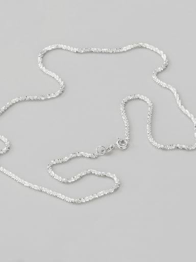 1.8cm 40CM 925 Sterling Silver Minimalist Twisted Serpentine Chain