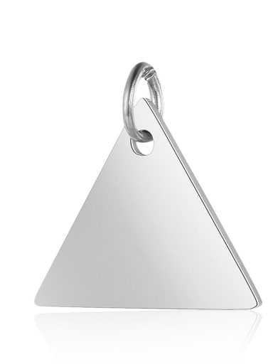 Stainless steel Square Charm Height : 15 mm , Width: 15.5 mm
