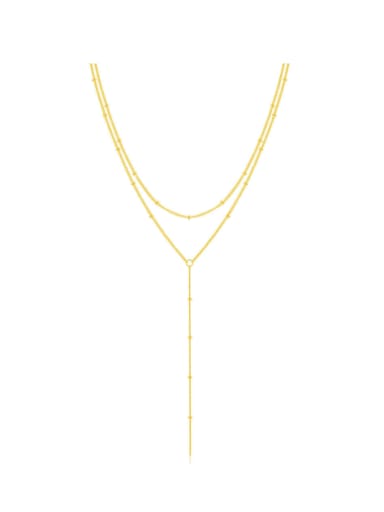 custom 925 Sterling Silver Tassel Minimalist Lariat Necklace