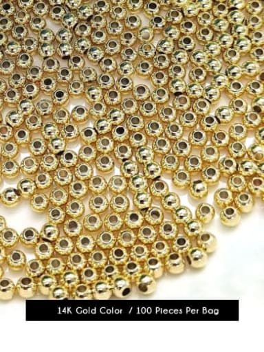 Brass Round Gold Beads ,from 2mm to 8mm