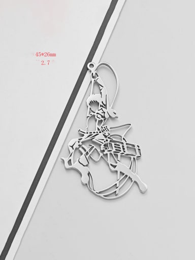 Stainless Steel Mirror Polished Hollow Anime Character Pendant