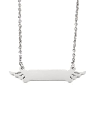 Stainless steel Wing Minimalist Necklace