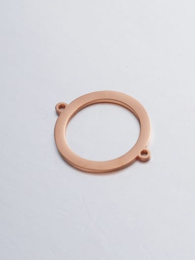 rose gold Stainless steel hollow ring connector