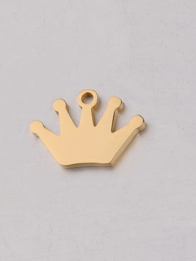 Golden crown Stainless steel hollow crown combination pendant